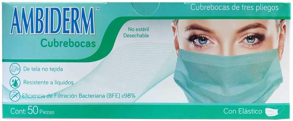 CUBRE BOCAS COLORES (100 pzas)