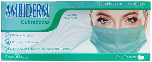 CUBRE BOCAS COLORES (100 pzas)