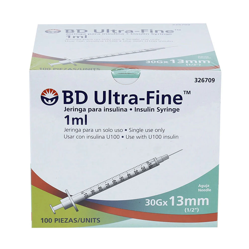 Jeringa 1 ML Insulina 27Gx13mm c/100