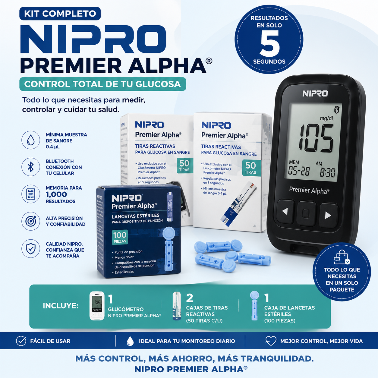 Kit Nipro Premier Alpha® Control Total